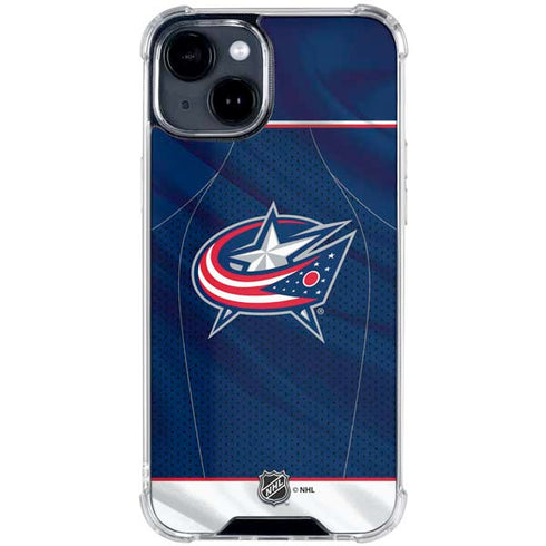 NHL Columbus Blue Jackets Jersey iPhone 15 Clear Case