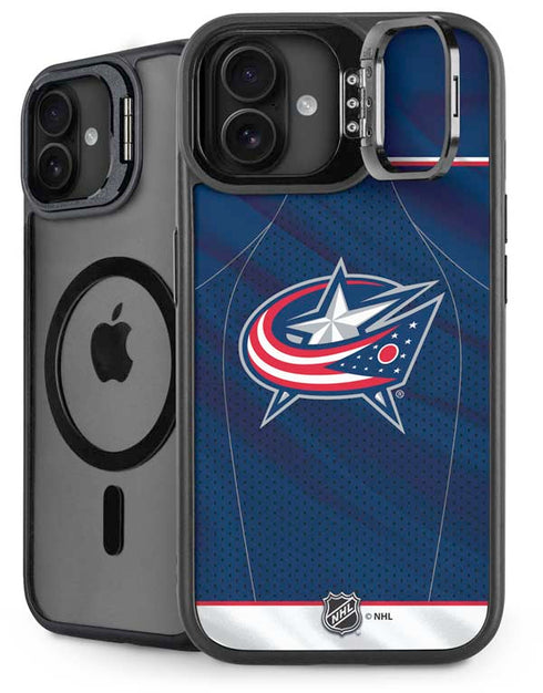 NHL Columbus Blue Jackets Jersey iPhone 16 Kickstand Case