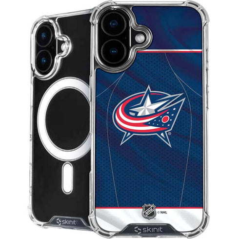 NHL Columbus Blue Jackets Jersey iPhone 16 MagSafe Case