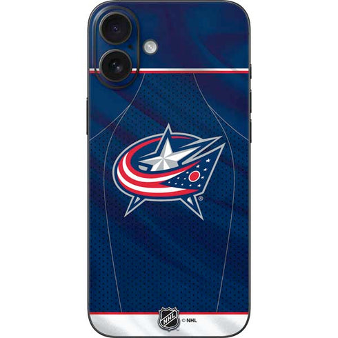 NHL Columbus Blue Jackets Jersey iPhone 16 Plus Skin