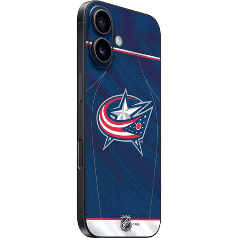 NHL Columbus Blue Jackets Jersey iPhone 16 Plus Skin