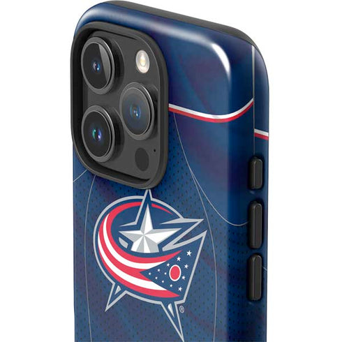 NHL Columbus Blue Jackets Jersey iPhone 16 Pro Impact Case