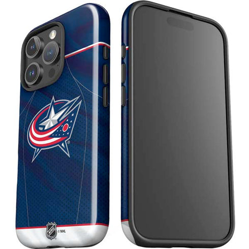 NHL Columbus Blue Jackets Jersey iPhone 16 Pro Impact Case