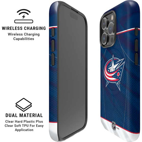NHL Columbus Blue Jackets Jersey iPhone 16 Pro Max Magsafe Impact Case