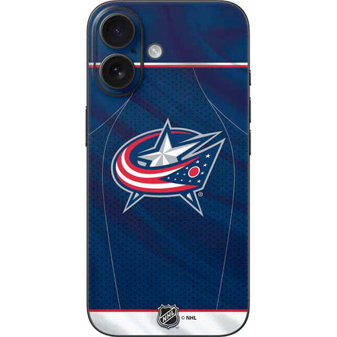 NHL Columbus Blue Jackets Jersey iPhone 16 Skin