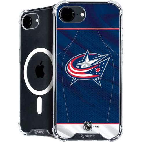 NHL Columbus Blue Jackets Jersey iPhone 16e MagSafe Case
