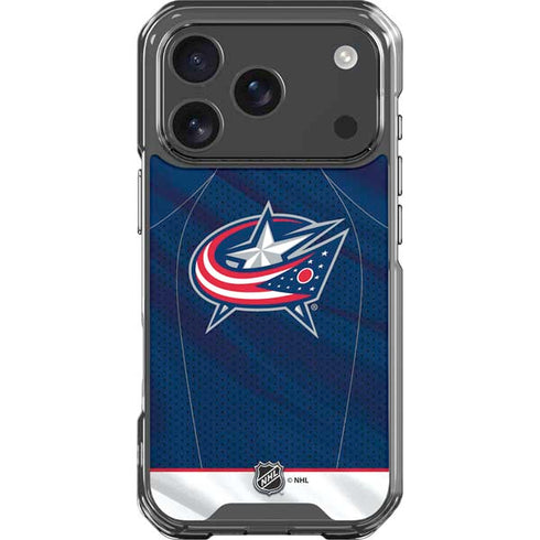 NHL Columbus Blue Jackets Jersey iPhone 18 Pro Clear Case