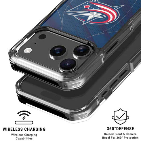 NHL Columbus Blue Jackets Jersey iPhone 18 Pro Clear Case