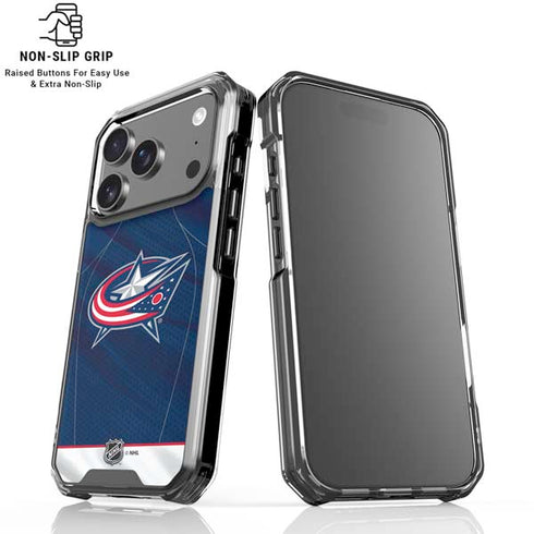 NHL Columbus Blue Jackets Jersey iPhone 18 Pro Clear Case