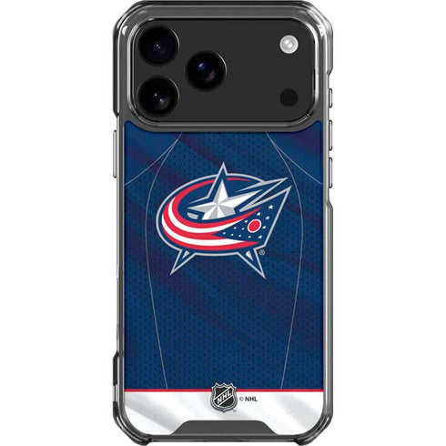 NHL Columbus Blue Jackets Jersey iPhone 18 Pro Max Clear Case