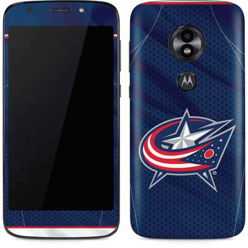 NHL Columbus Blue Jackets Jersey Moto E5 Play Skin