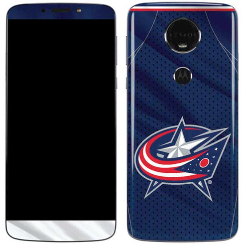 NHL Columbus Blue Jackets Jersey Moto E5 Plus Skin