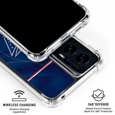 NHL Columbus Blue Jackets Jersey Moto G Power 5G (2024) Clear Case