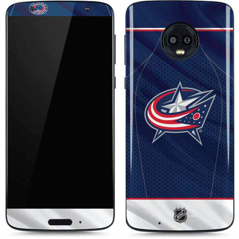 NHL Columbus Blue Jackets Jersey Moto G6 Skin