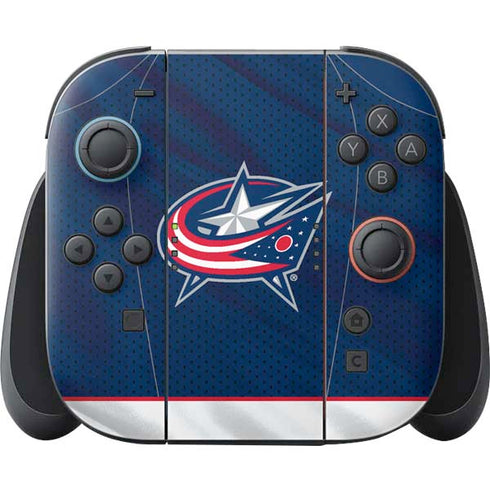 NHL Columbus Blue Jackets Jersey Nintendo Switch 2 (2025) Joy-Con Controller Skin