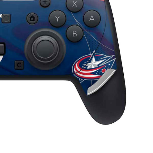 NHL Columbus Blue Jackets Jersey Nintendo Switch 2 (2025) Pro Controller Skin