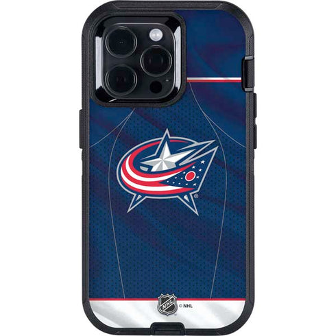 NHL Columbus Blue Jackets Jersey Otterbox Defender iPhone Skin