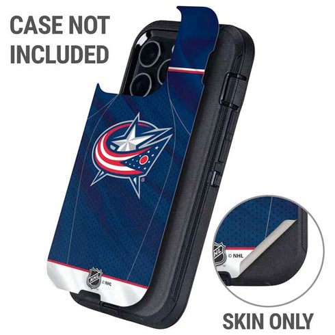 NHL Columbus Blue Jackets Jersey Otterbox Defender iPhone Skin