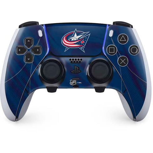 NHL Columbus Blue Jackets Jersey PS5 DualSense Edge Pro Controller Skin