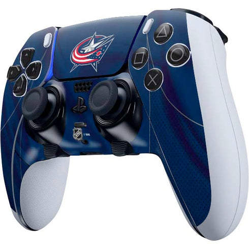 NHL Columbus Blue Jackets Jersey PS5 DualSense Edge Pro Controller Skin