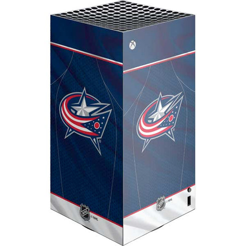 NHL Columbus Blue Jackets Jersey XBox Series X Digital Edition Console Skin