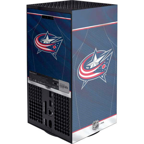 NHL Columbus Blue Jackets Jersey XBox Series X Digital Edition Console Skin
