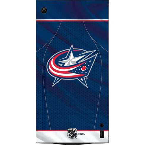 NHL Columbus Blue Jackets Jersey XBox Series X Digital Edition Console Skin