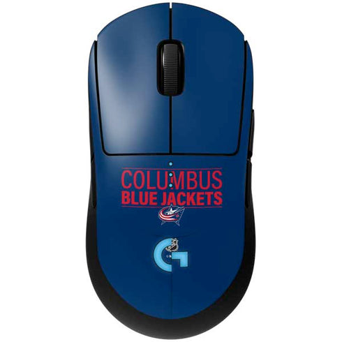 NHL Columbus Blue Jackets Lineup G Pro Wireless Gaming Mouse Skin