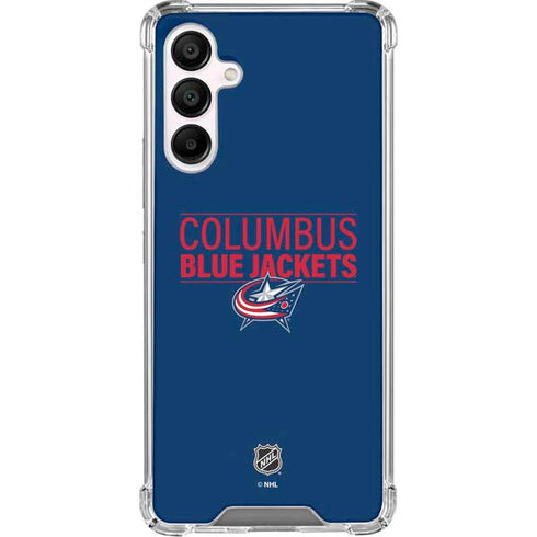 NHL Columbus Blue Jackets Lineup Galaxy A16 5G Clear Case