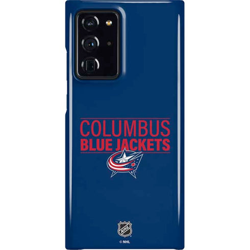 NHL Columbus Blue Jackets Lineup Galaxy Cases