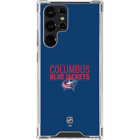 NHL Columbus Blue Jackets Lineup Galaxy S23 Ultra Clear Case