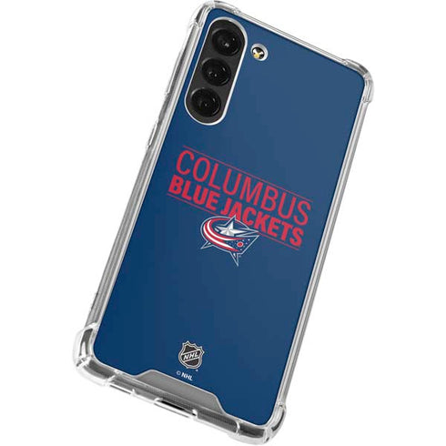 NHL Columbus Blue Jackets Lineup Galaxy S24 FE Clear Case