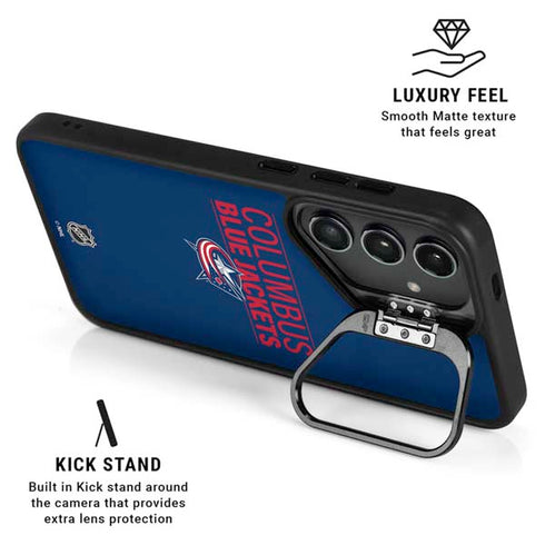 NHL Columbus Blue Jackets Lineup Galaxy S24 Plus Kickstand Case