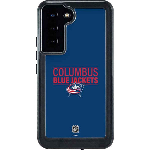 NHL Columbus Blue Jackets Lineup Galaxy S24 Plus Waterproof Case