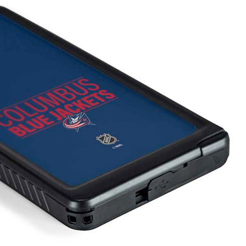 NHL Columbus Blue Jackets Lineup Galaxy S24 Ultra Waterproof Case