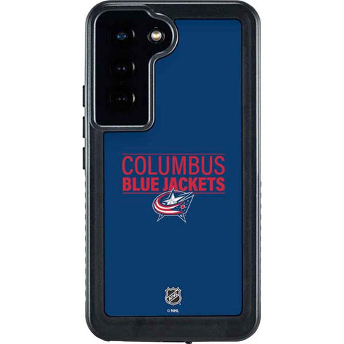 NHL Columbus Blue Jackets Lineup Galaxy S24 Waterproof Case