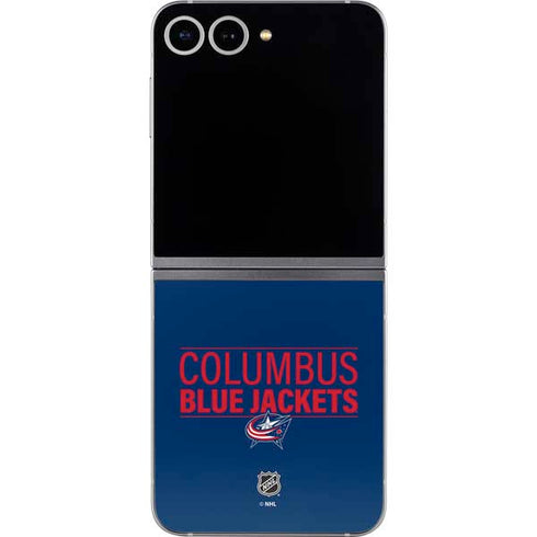 NHL Columbus Blue Jackets Lineup Galaxy Z Flip6 Skin