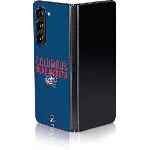 NHL Columbus Blue Jackets Lineup Galaxy Z Fold5 5G Skin