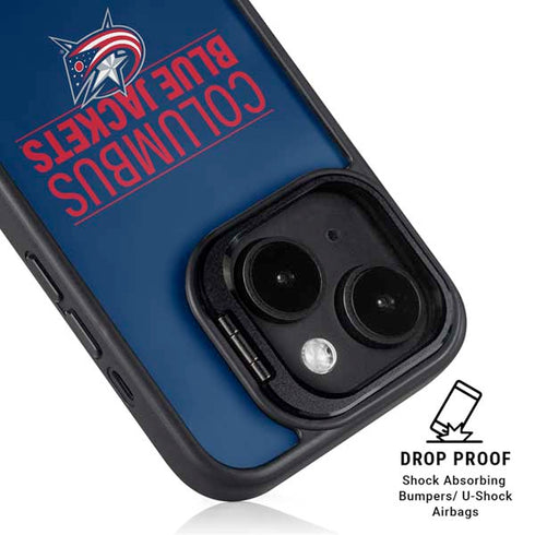 NHL Columbus Blue Jackets Lineup iPhone 13 Kickstand Case