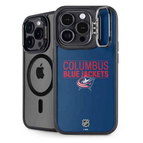 NHL Columbus Blue Jackets Lineup iPhone 13 Pro Max Kickstand Case