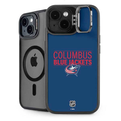 NHL Columbus Blue Jackets Lineup iPhone 14 Plus Kickstand Case