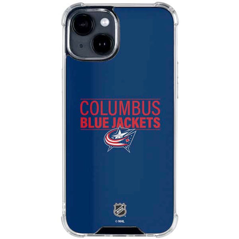 NHL Columbus Blue Jackets Lineup iPhone 15 Clear Case