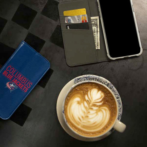 NHL Columbus Blue Jackets Lineup iPhone 15 Folio Case
