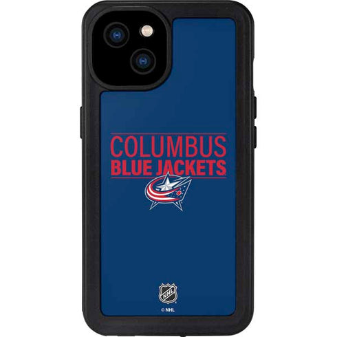 NHL Columbus Blue Jackets Lineup iPhone 15 Plus Waterproof Case