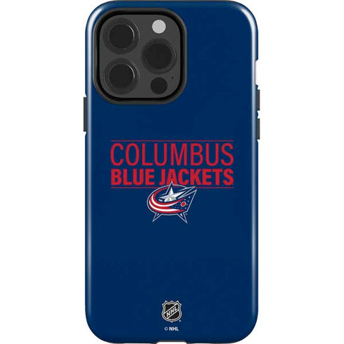 NHL Columbus Blue Jackets Lineup iPhone 15 Pro Impact Case
