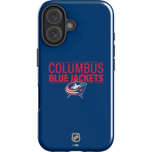 NHL Columbus Blue Jackets Lineup iPhone 16 Plus Impact Case