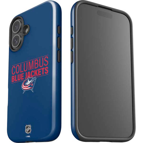 NHL Columbus Blue Jackets Lineup iPhone 16 Plus Impact Case