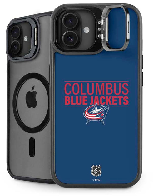 NHL Columbus Blue Jackets Lineup iPhone 16 Plus Kickstand Case