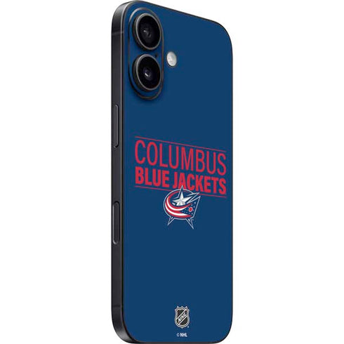 NHL Columbus Blue Jackets Lineup iPhone 16 Plus Skin