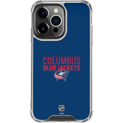 NHL Columbus Blue Jackets Lineup iPhone 16 Pro Clear Case